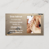 Carte De Visite Sandy Beach Foot Reflexology Vos photos (Dos)