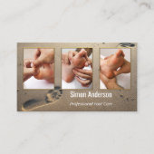 Carte De Visite Sandy Beach Foot Reflexology Vos photos (Devant)