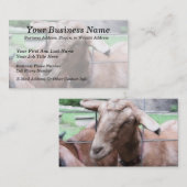 Carte De Visite Sandy la chèvre à la porte (Devant / Derrière)