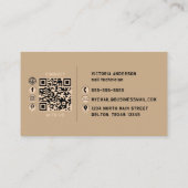 Carte De Visite Sandy Tan Nails Parties scintillant Dripography Na (Dos)