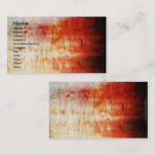 Carte de visite sanglant de mur/impression d'art (Devant / Derrière)