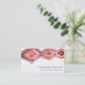 Carte De Visite Sangria de conception aquarelle géométrique (Debout devant)