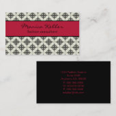 Carte de visite sans effort, Magenta (Devant / Derrière)