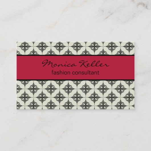 Carte de visite sans effort, Magenta (Devant)