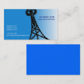 Carte de visite sans fil d'industrie, BLEU (Devant / Derrière)