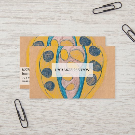 Carte De Visite Sans titre, 1908 par Hilma af Klint (Devant/Arrière en situation)