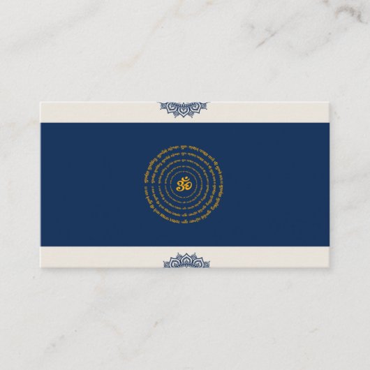 Carte de visite sanskrit (Devant)