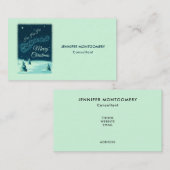 Carte De Visite Santa and his Reindeers (Devant / Derrière)