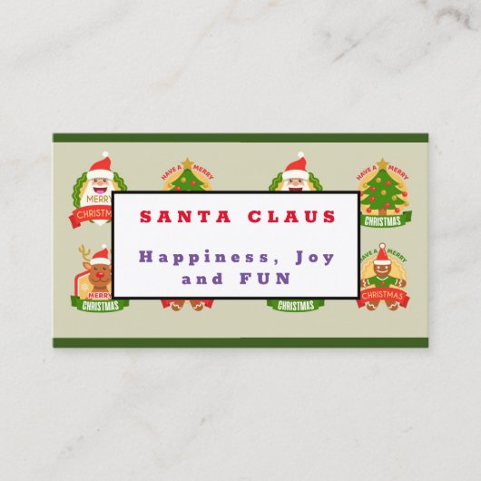 Carte De Visite Santa Claus (Devant)