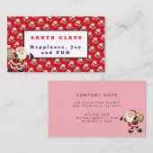 Carte De Visite Santa Claus (Devant / Derrière)