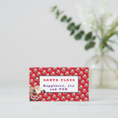 Carte De Visite Santa Claus (Debout devant)