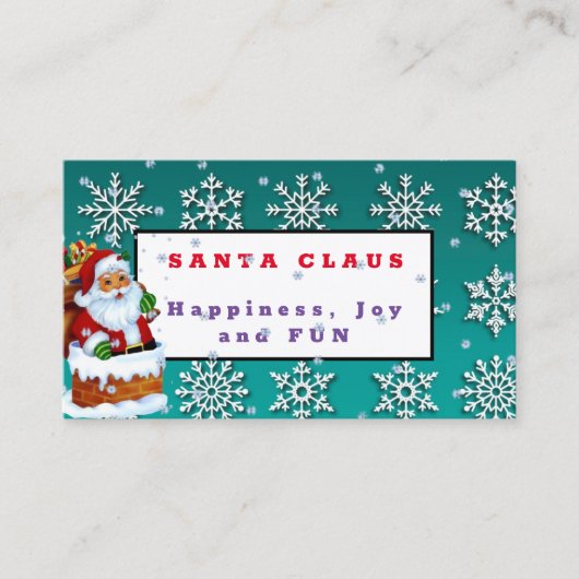 Carte De Visite Santa Claus (Devant)