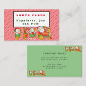 Carte De Visite Santa Claus (Devant / Derrière)