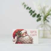Carte De Visite Santa Claus for hire (Debout devant)