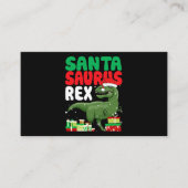 Carte De Visite Santasaurus Rex Funny Noël TRex Dinosaur Sant (Devant)
