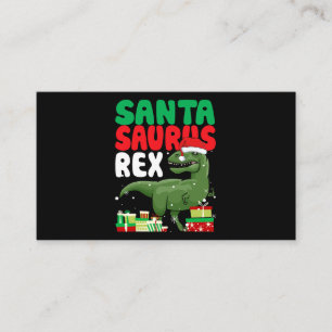 Carte De Visite Santasaurus Rex Funny Noël TRex Dinosaur Sant