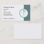 Carte De Visite Santé à domicile des infirmières (Devant / Derrière)