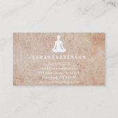 Carte De Visite Santé curative de yoga doux élégant de logo (Dos)