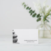 Carte De Visite Santé curative d'eau de couleur de logo de yoga (Debout devant)