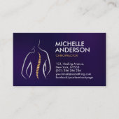 Carte De Visite Santé de la colonne vertébrale - Nomination chirop (Devant)