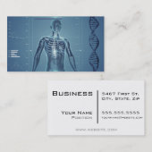 Carte De Visite Santé de pointe No.1 bleu (Devant / Derrière)