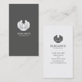 CARTE DE VISITE SANTÉ DE SPA DE CONCEPTION DE FLEUR D'ÉLÉGANCE (Devant / Derrière)