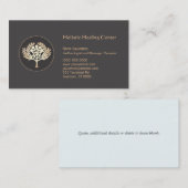 Carte De Visite Santé et bien-être Arbre à fruits d'or (Devant / Derrière)