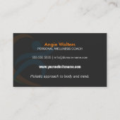 Carte De Visite Santé et entraîneur de nutrition (Dos)