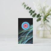 Carte De Visite Santé florale simple de logo élégant de Lotus (Debout devant)