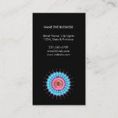 Carte De Visite Santé florale simple de logo élégant de Lotus (Dos)