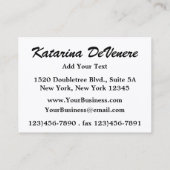 Carte De Visite Santé / Médicale - SRF (Dos)