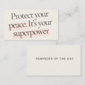 Carte De Visite santé mentale (Devant / Derrière)