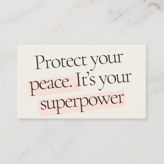 Carte De Visite santé mentale (Devant)