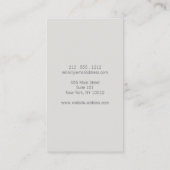 Carte De Visite Santé naturelle, mortier et pilon (Dos)