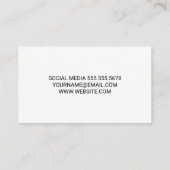 Carte De Visite Santé physique | Tapis de course en salle de gym (Dos)