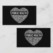 Carte De Visite Santé publique Cadeaux cardiaques Travailleur de s (Devant / Derrière)