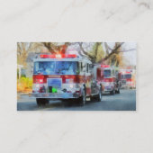 Carte De Visite Sapeurs-pompiers - ligne des pompes à incendie (Dos)