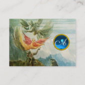 Carte De Visite Saphir bleu GEMSTONE MONOGRAM ANGELS VOL (Dos)