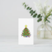 Carte De Visite sapin de Noël (Debout devant)