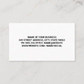 Carte De Visite Sapling Plant | Gardener | Landscaper  (Dos)