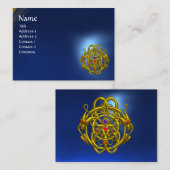 Carte De Visite Sapphire Bleu DES DRAGONS DOUCES (Devant / Derrière)