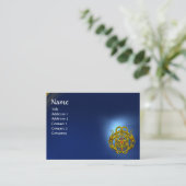 Carte De Visite Sapphire Bleu DES DRAGONS DOUCES (Debout devant)