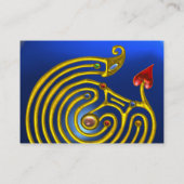 Carte De Visite SAPPHIRE DE LABYRINTH HYPER, bleu rouge noir (Dos)