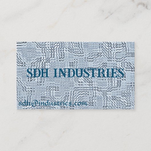 Carte de visite Sapphire Leaf (Devant)