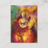 Carte De Visite SAPPHO, MUSIQUE DE DANSE ET POÉSIE, Noir (Dos)