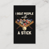 Carte De Visite Sarcastic Billiard 8 (Devant)
