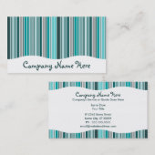 Carte De Visite sarcelles d'hiver : rideau rayé (Devant / Derrière)