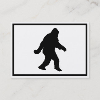 Carte De Visite Sasquatch Squatchin' Silhouette
