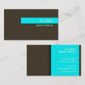 Carte De Visite Sassy + couleurs DO-IT-YOURSELF rétro tendance/Cho (Devant / Derrière)