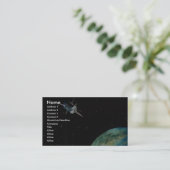 Carte De Visite Satellite au-dessus de la terre (Debout devant)